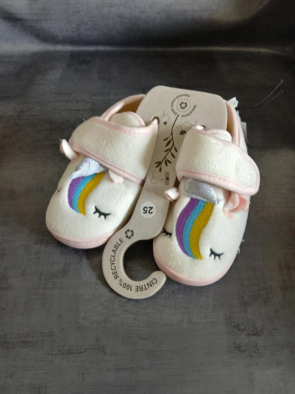 chaussons licorne fille influx 25